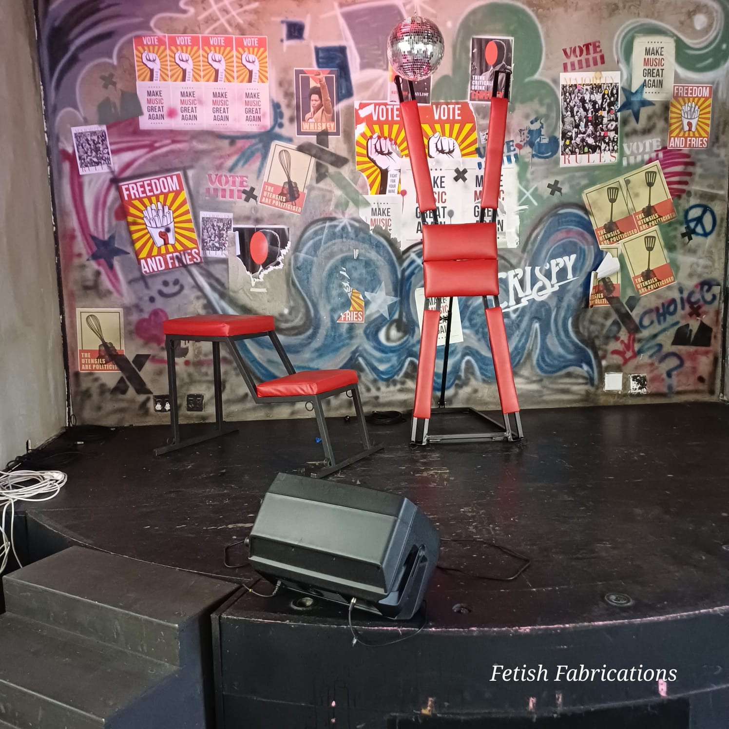 Fetish Fabrications BDSM furniture available for hire in Johannesburg