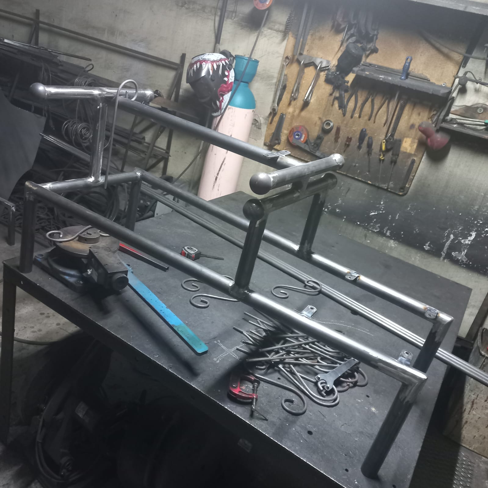 Custom steel spanking bench by Fetish Fabrications